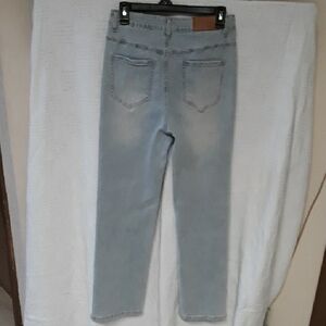 NV Felix Women's High Waisted Jeans in Light Blue